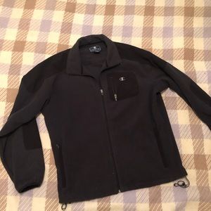 Vintage champion soft shell fleece full zip Grey
